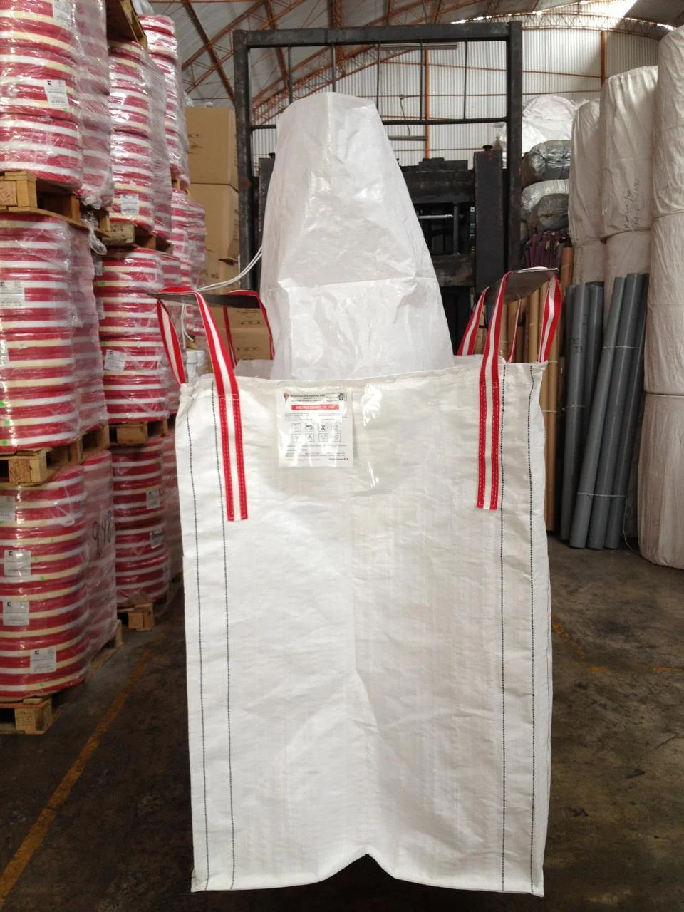 Big Bag con liner listo para el llenado